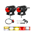 thumbnail image 2 of Faros De Lupa Luces Led Auxiliares Con Estrobo 5 Modos 120w Lab.G Negro, Rojo, 2 of 5