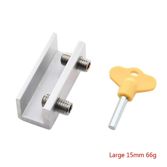 Adjustable Sliding Window Lock Aluminum Window Door Window Lock Adjustable Sliding Frame Security Lock with Key for Home Office