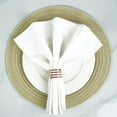 thumbnail image 2 of Dalrosia 6PCS Dinner Napkins Rings Set - Napkin Rings Bulk Fall Dinner Table Decor Napkin Holder for Table Setting Decor Napkin Holder - Ring Holder for Wedding Decorations Kitchen Dining Table Decor, 2 of 3