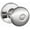 Chrome, variant on Dexter by Schlage J40STR605 Stratus Bed and Bath Knob, Bright Brass