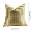 thumbnail image 3 of Fundas de almohada impermeables para exteriores con estampado clásico de cuadros para patio, piscina, jardín y sofá: fundas decorativas para cojines con textura tejida, fáciles de limpiar., 3 of 6