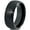 Black Dome Tungsten, variant on Tungsten Blossom Nature Tree Band Ring 8mm Men Women Comfort Fit Black Beveled Edge Polished