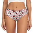 thumbnail image 1 of Balery Ladybugs 2 Ropa Interior de Algodón para Mujer con Dibujo – Braguitas Cómodas y Elásticas, Estilo Clásico-X-Large, 1 of 6