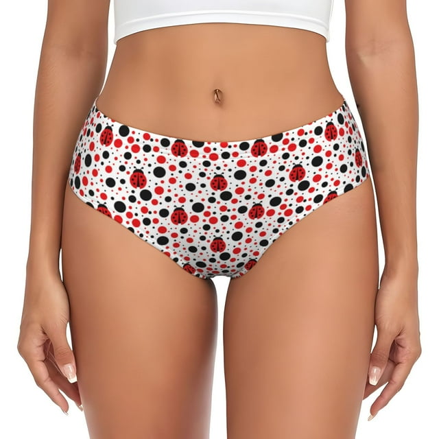 Balery Ladybugs 2 Ropa Interior de Algodón para Mujer con Dibujo – Braguitas Cómodas y Elásticas, Estilo Clásico-X-Large