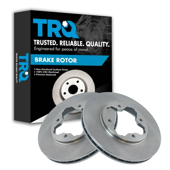 TRQ Front Brake Rotors Set Vented Fits Select 1997 Acura CL 1990-1997 Honda Accord