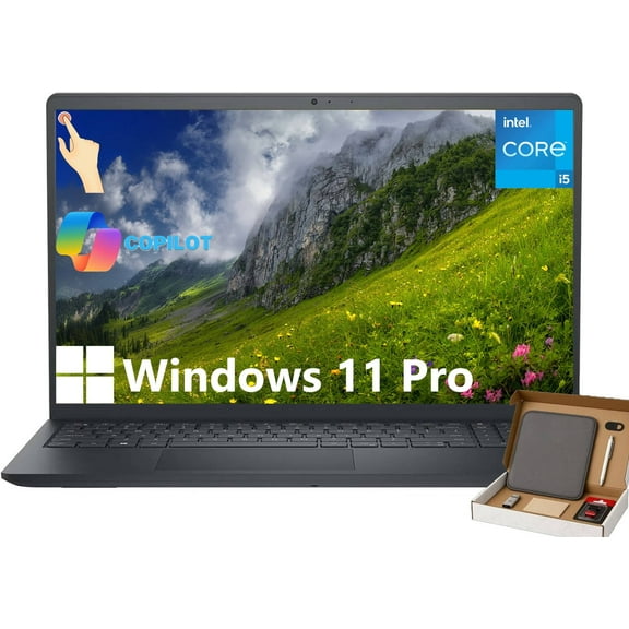 Dell Inspiron 15 3535 Touchscreen Laptop - Business & Student Laptop Computer, Intel Core i5-1334U, 32GB RAM, 1TB SSD, 15.6" FHD Anti-Glare Display, Windows 11 Pro