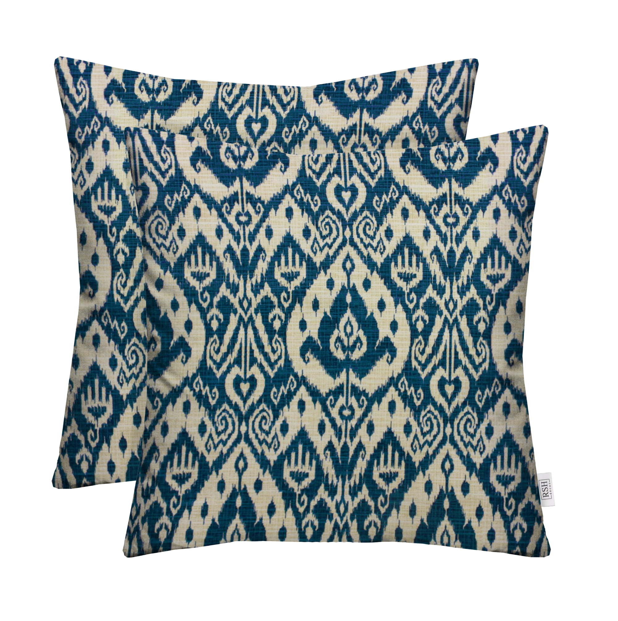 RSH Décor Indoor Outdoor Set of 2 Pillows, 17" x 17", Ashmore Marine