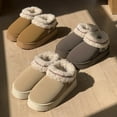 thumbnail image 6 of CHICVOMEY Winter Slippers for Women Non-Slip House Shoes Faux Fur Lined Warm Slip-On Indoor Outdoor Comfort Shoes for Women Cozy Bootie, 6 of 6