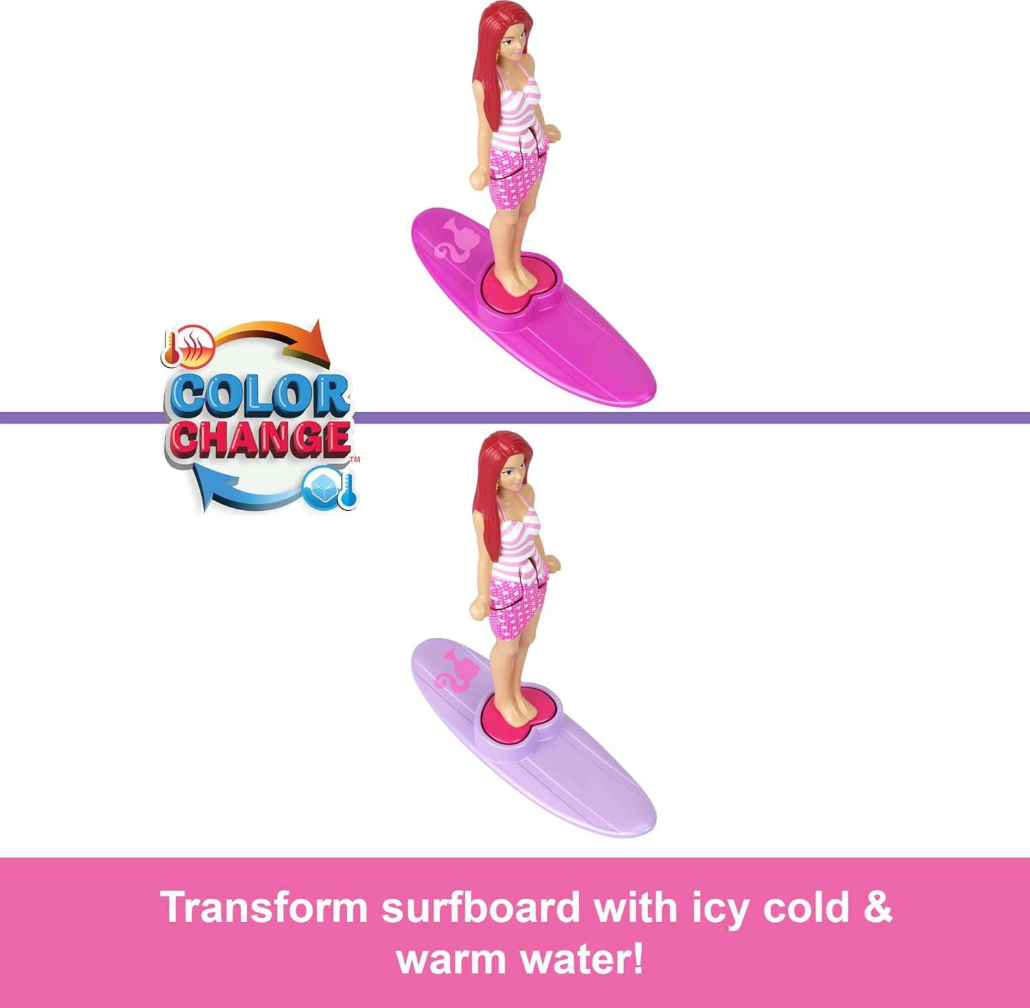 Color Change Barbie DreamCamper, Dream Plane, Care Clinic & Beach Bug Convertible Mini Playset
