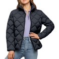 thumbnail image 3 of Women's Winter Short Puffy Coat Hooded Thermal Insulated Jacket For Cold Weather Fashionable Outerwear, 3 of 9