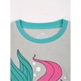 thumbnail image 4 of ATAIKU Toddler Baby Girls Long Sleeve Pajamas 2 Piece Mermaid Pjs Set Children Cotton Sleepwear 2T, 4 of 10