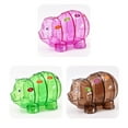 thumbnail image 4 of Bangcool Piggy Bank Pig Cute Four Grid Large Capacity Plastic Coin Bank Coin Saving Box, 4 of 10