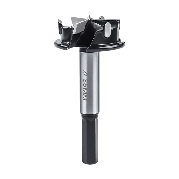 35mm Hinge Bore Drill Bit Triple Fluted Precisions Hole Cutter With Depth Stop For Cabinet Door Installation