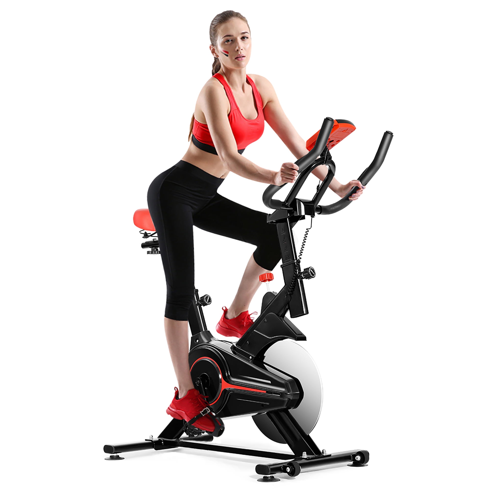 Details about   Exercise Bike Stationary Bicycle Indoor Cycling Cardio Fitness Workout Gym US 