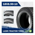 thumbnail image 2 of V2 Series 18X8.50-10 Lawn Mower Tire,18X8.5x10nhs Tire Replacement for Riding Mower,Garden Tractor Cart,Turf Tire-Set of 2,4PR Tubeless, 2 of 6