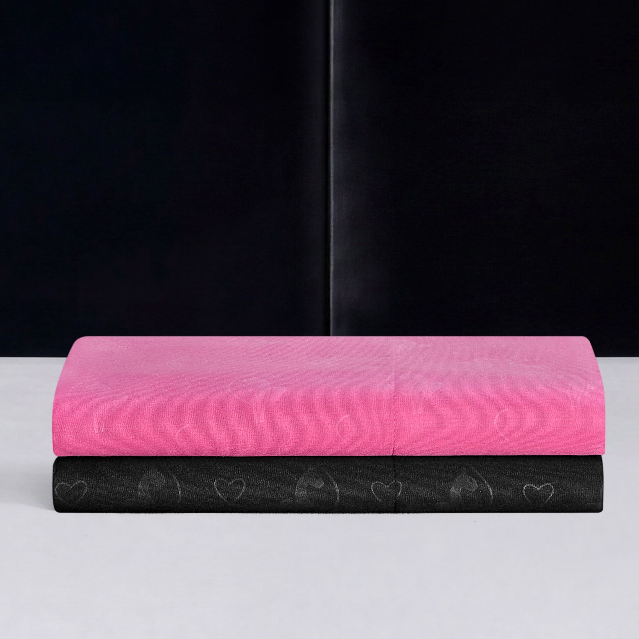 Baby Phat Embossed Microfiber Sheet Sets With Extra Pillowcases, 6-Piece Full, Pink