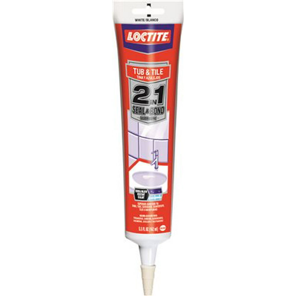 TUB AND TILE ADHESIVE CAULK 6 OZ. TUBE, WHITE per 11 Each