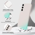 thumbnail image 2 of WWS-Case Compatible with Samsung Galaxy S24, Silky-Soft Touch Full-Body Protective Phone Silicone Case, Shockproof Cover with Microfiber Lining, White, 2 of 4