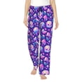 thumbnail image 2 of Lsque colorful mushroom Skull rainbow Print Women's Pajama Pants, Lounge Pant - Comfortable Home Wear,Elastic Waistband, Stylish Design-XX-Large, 2 of 9