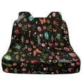 thumbnail image 5 of Drydeepin Butterfly Dragonfly Mushroom Flower Car Seat Cover Towel Backseat Rear Bench Towel Seat Covers Non-Slip Universal Fit for Sedan Trucks Van SUV, Automotive Seat Protector, 5 of 7