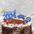 thumbnail image 6 of 2024 Graduation Cake Toppers - Eco-Friendly Reusable Sparkling Design (4Pcs), 6 of 7