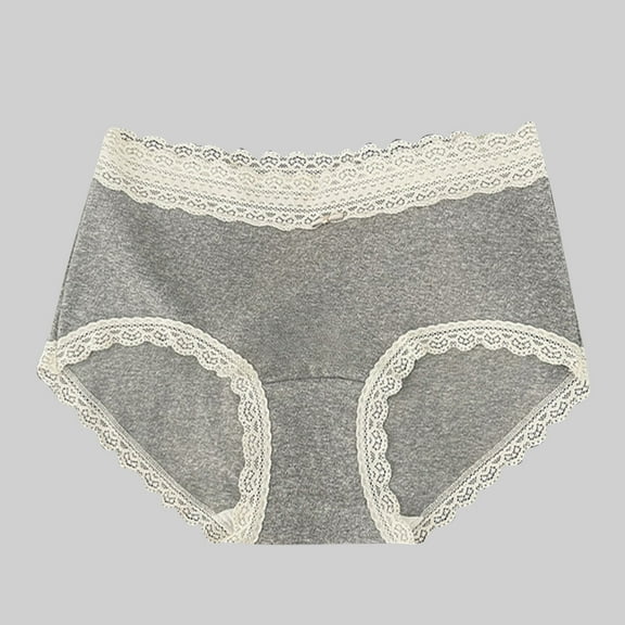 Briefs for Womens Full Cover Panties with Lace Side Seamless Ladies' Underwear Casual Panties All Season Undergarments Shapewear Yoga Daily Body Build Up Plus Size