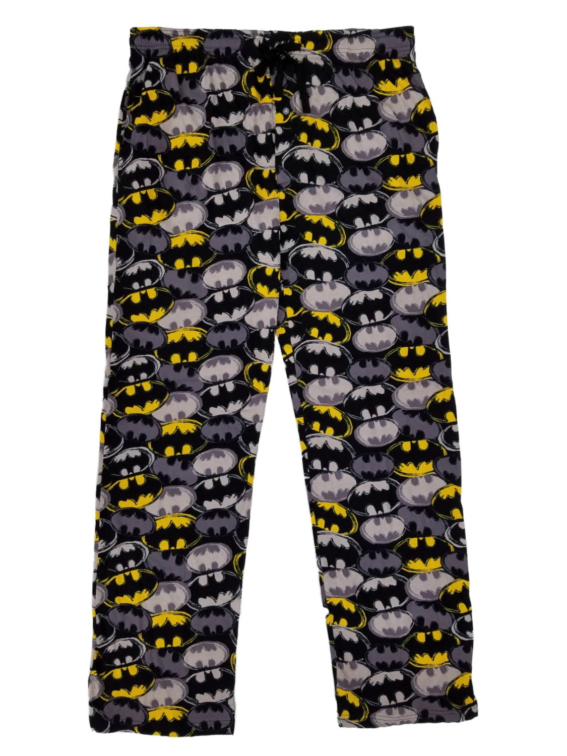 DC DC Comics Batman Mens Bat Symbol Knit Sleep Lounge Pants Pajama