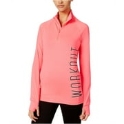 Material Girl Womens Active Half-Zip Track Jacket, Pink, XX-Small