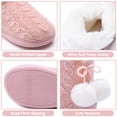 thumbnail image 4 of DL Womens-Warm-House-Bootie-Slippers Fluffy Cute For Winter, 4 of 6