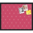 thumbnail image 2 of PinPix ArtToFrames 18x22 Custom Cork Bulletin Board Floral Hot Pink   Poster Board Has a Fabric Style Canvas Finish, Framed in Satin Black (PinPix-550), 2 of 6