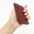 thumbnail image 5 of Soumake Card Holder Slim Small Wallet Faux Leather Solid Color Driver's License Credit Card Case Business Use, 5 of 8
