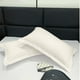 thumbnail image 2 of Juego de 2 fundas de almohada de tamaño grande, funda de almohada de algodón con cierre de sobre, fundas de almohada suaves y transpirables para cama, color blanco, 2 of 5