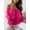 Red, variant on Women's Off Shoulder Ruffle Trendy Summer Fashion Long Sleeve Blouse Sexy Dressy Casual Outfits Layered Tops White S