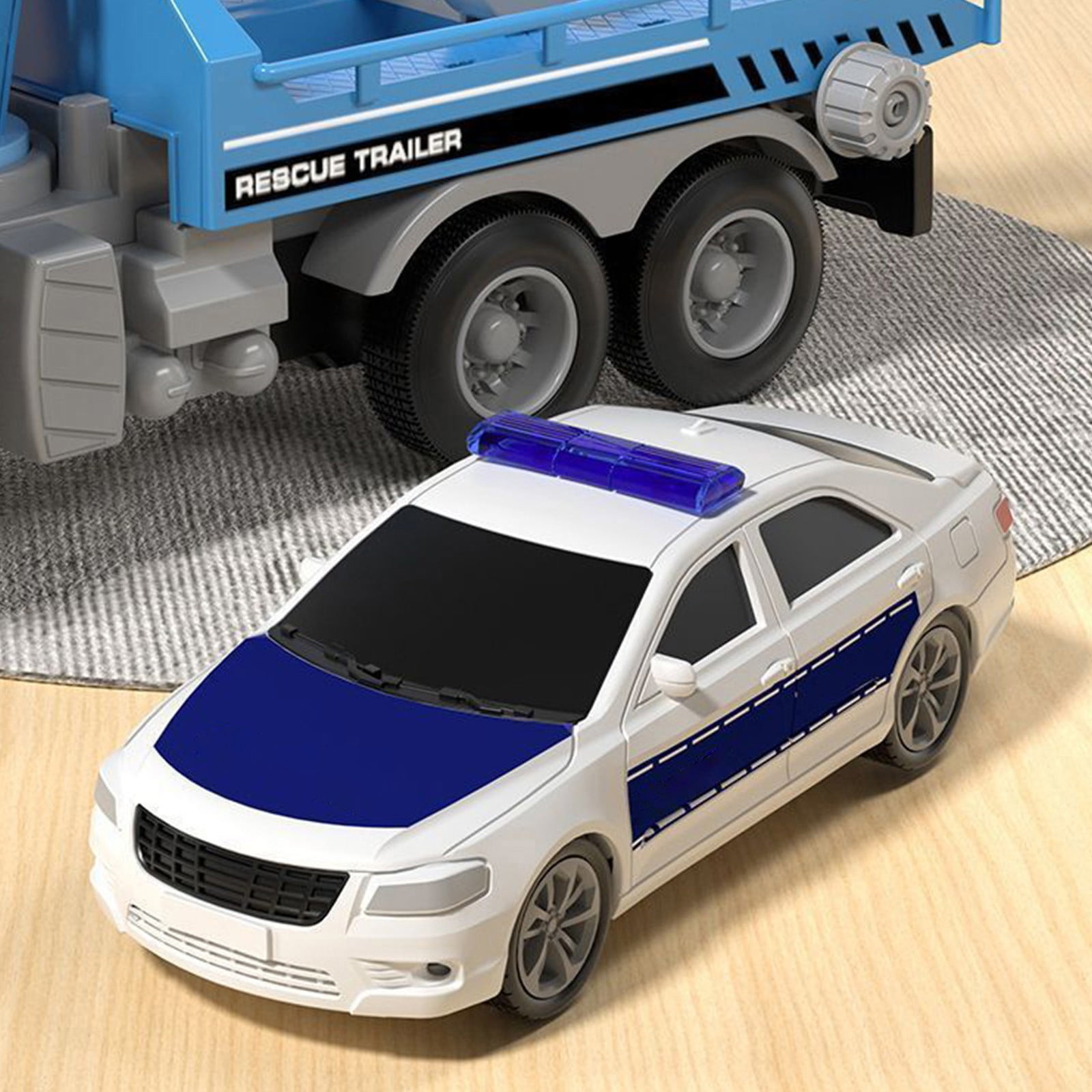 FEOLGEHLY Tow Truck Toy for 3 4 5 6 7 Years Old Boy, Tow Truck with Crane Toy Model, Truck Vehicle Toy with Inertial Function Racing Car, Construction Toy Birthday Gifts for Boys