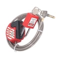 thumbnail image 1 of Industrial-Grade Safety Lockout Kit: 38mm Stainless Steel Padlock with 1.8m Adjustable 6mm PVC-Coated Cable Lock, Key-Retention Mechanism, 2 Keys Included – Ideal for Power, Chemical, Petroleum &, 1 of 6
