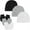 Black&White&Gray, variant on FOREEMME Baby Beanies for Boys Girls Newborn Baby Hat with Mittens Cute Cotton Hospital Hats for 0-6 Months