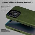 thumbnail image 4 of Funda de piel Belemay para iPhone 16 Pro Max con MagSafe Pine Green, 4 of 8