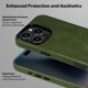 thumbnail image 4 of Funda de piel Belemay para iPhone 16 Pro Max con MagSafe Pine Green, 4 of 8