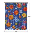 thumbnail image 5 of Pioneer Flower Floral Print Pattern Shower Curtain 72"x84" ,Bathroom Decorative Shower Curtains Set with 12 Hooks,Modern Waterproof Washable Shower Curtain, 5 of 6