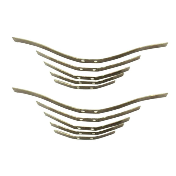 10 Pieces Thickened Spring Steel Remote Control Upgrade Axle Leaf for WPL B16 6 B24 Truck Replacement RC Car with Connector