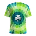 thumbnail image 4 of Saint Patricks Day Shirt Men Short Sleeve Round Neck Top Tie Dye Shamrock Shirt Casual Summer Graphic Tees Irish St Patricks Day Shirts, 4 of 8
