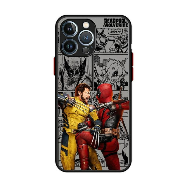 Marvel Deadpool And Wolverine Clear Matte Phone Case for Apple iPhone 16 15 14 13 12 11 pro Max 13 12 Mini XS XR X 7 8plus Cover tzw