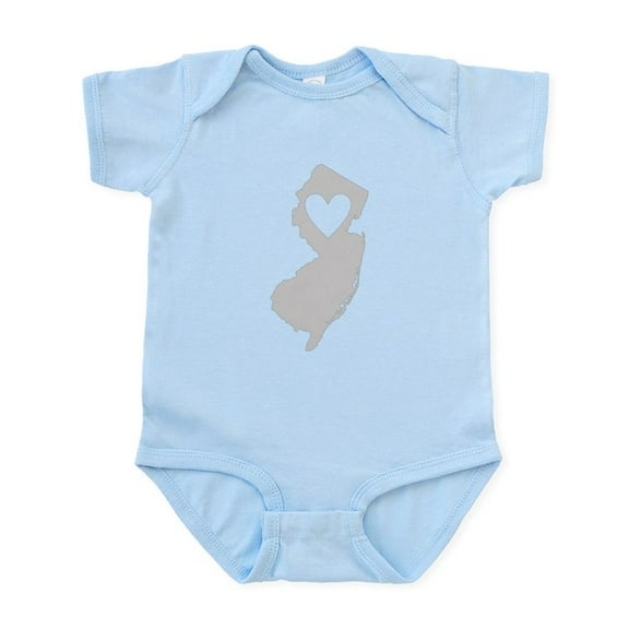 CafePress - Heart New Jersey Infant Bodysuit - Baby Light Bodysuit, Size Newborn - 24 Months