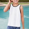 thumbnail image 2 of Youmylove Fashion Boys Tops Boys Tank Tops Solid Casual Sleeveless T-Shirts Vest Tops Athletic Workout Tees Basic Loose Undershirts Basic Tees Casual Tops For 3-9 Years, 2 of 4