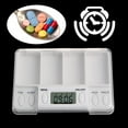 thumbnail image 2 of XISAOK Pills Reminder Medicine Alarm Timer Electronic Box for Case Organizer 4 Grids, 2 of 10