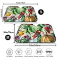 thumbnail image 3 of Uemuo Vegan1 Pattern Accordion Car Windshield Sun Shade, Foldable Reflective Sun Visor for Car, Reflector Windshield Sunshade-Medium, 3 of 7