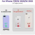 thumbnail image 6 of iPhone SE Case,iPhone 8 Case,Ultra Slim Fit Phone Cases Liquid Silicone Cover with Full Body Soft Bumper Protection Anti-Scratch Shockproof Case Compatible with iPhone SE/8/7 (Light Purple), 6 of 12