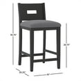 thumbnail image 4 of Hillsdale Furniture Allbritton Wood Counter Height Stool Antique Walnut, 4 of 12