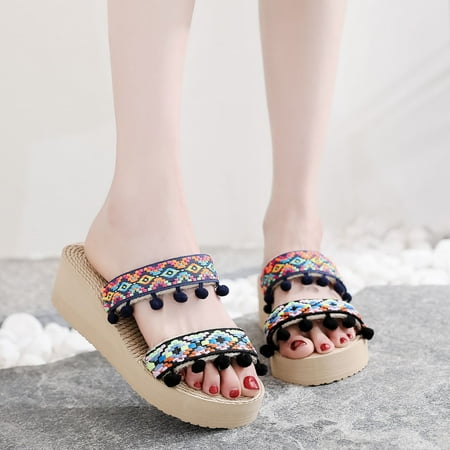 

Women s Summer Non Slip Solid Color Slip On Wedges Beach Open Toe Breathable Sandals Shoes Slippers Women Slippers Summer Womens House Slippers Cushion from Women s Keepsakes Ice Slipper Slippers