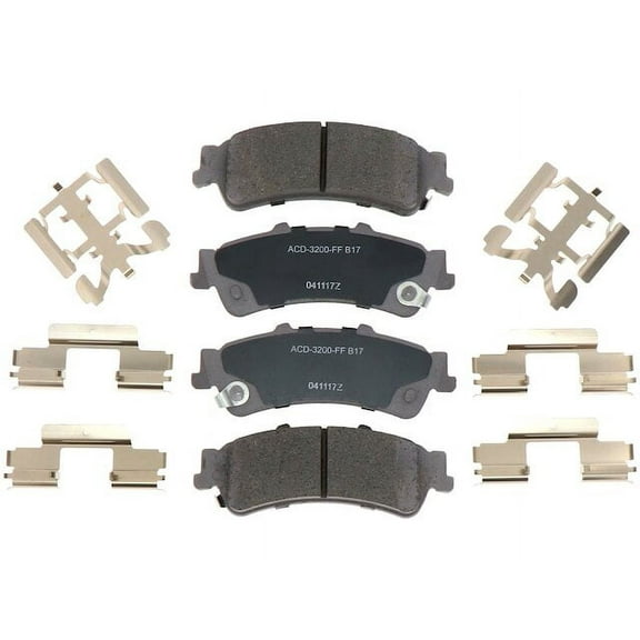 Rear Brake Pad Set - Compatible with 1999 - 2006 Chevy Silverado 1500 2000 2001 2002 2003 2004 2005
